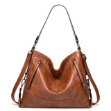 Amelia - Slouchy Vegan Leather Shoulder Bag
