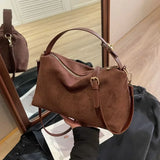 Maeve - Faux Suede Shoulder Bag