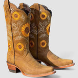Florence - Floral Embroidered Western Boots