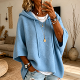 Isobel - Hooded Poncho Jumper