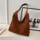 Romilly - Slouchy Faux Suede Shoulder Bag