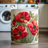 Harriet - Quilted Poppy Laundry Basket
