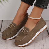 Darcie - Buckle Detail Slip-On Loafers