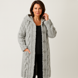Karin - Elegant Cosy Coat With Tummy Coverage