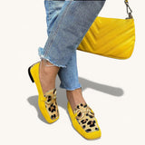 Harriet - Animal Print Flat Loafers