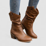 Orla - Slouch Block Heel Boots
