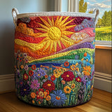 Rosamund - Quilted Floral Sunrise Laundry Basket