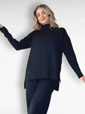 Niamh - Ribbed Knit Jumper And Wide Leg Trouser Set