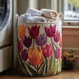 Iris - Quilted Tulip Laundry Basket
