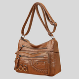 Cordelia - Vintage Vegan Leather Shoulder Bag