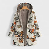Tabitha - Floral Print Hooded Jacket