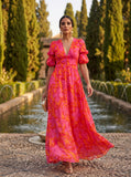 Arabella - Vibrant Floral Maxi Dress
