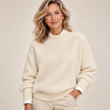 Elodie - Soft Knit Mock Neck Jumper