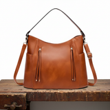 Esme - Slouchy Vegan Leather Shoulder Bag