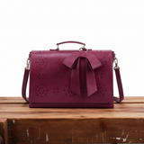 Bryony - Laser-Cut Bow Satchel Bag