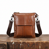Elodie - Tan Flap Crossbody Bag