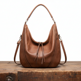 Freya - Slouchy Faux Leather Hobo Shoulder Bag