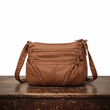Margot - Braided Vegan Leather Shoulder Bag