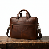 Josephine - Slim Vegan Leather Briefcase