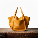 Hazel - Slouchy Vegan Leather Tote Bag