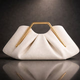 Florence - Sculpted Pleated Clutch Bag