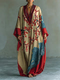 Flora - Blossom Print Kaftan Maxi Dress