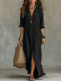 Helena - Relaxed Button-Down Maxi Dress