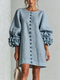Eloise - Floral-Trimmed Mini Dress