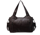 Daphne - Slouchy Faux Leather Shoulder Bag