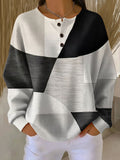 Saskia - Waffle Knit Henley Jumper