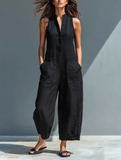 Verity - Sleeveless Wide-Leg Jumpsuit