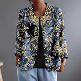 Eleanor - Baroque Print Open Front Shirt