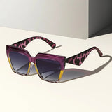 Seren - Retro Animal Print Aviator Sunglasses