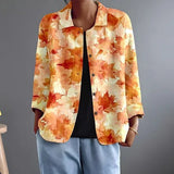 Hazel - Watercolour Leaf Print Shirt