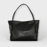 Faye - Structured Faux Leather Shoulder Tote