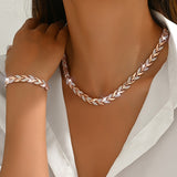 Ottilie - Polished Chain Link Jewellery Set