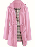 Iona - Hooded Drawstring Rain Jacket