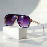 Georgina - Retro Aviator Gradient Sunglasses