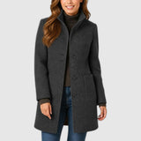 Matilda - Tailored Funnel Neck Coat
