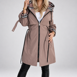 Imogen - Hooded Drawstring Zip Jacket