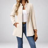 Madeleine - Stand Collar Tailored Coat