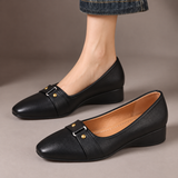 Imogen - Buckle Detail Wedge Loafers