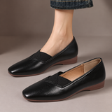 Romilly - Cross-Strap Square-Toe Flats