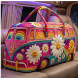 Flora - Quilted Camper Van Travel Duffle Bag