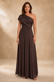 Juliet - Draped One-Shoulder Maxi Dress