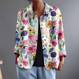 Mabel - Painterly Floral Lightweight Jacket