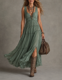 Willa - Pleated Tiered Maxi Dress