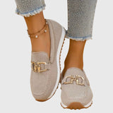 Margot - Classic Flat Leather-Look Loafers