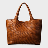 Cecilia - Woven Vegan Leather Tote
