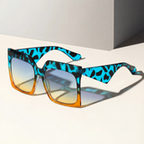 Oriana - Panther Print Aviator Sunglasses